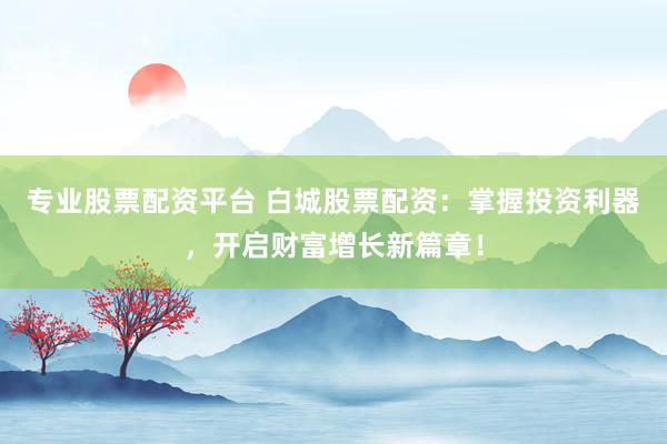 专业股票配资平台 白城股票配资：掌握投资利器，开启财富增长新篇章！