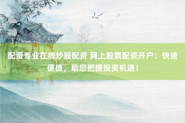 配资专业在线炒股配资 网上股票配资开户：快速便捷，助您把握投资机遇！